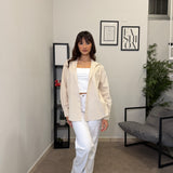 Camicia rigo bianco - beige 1939
