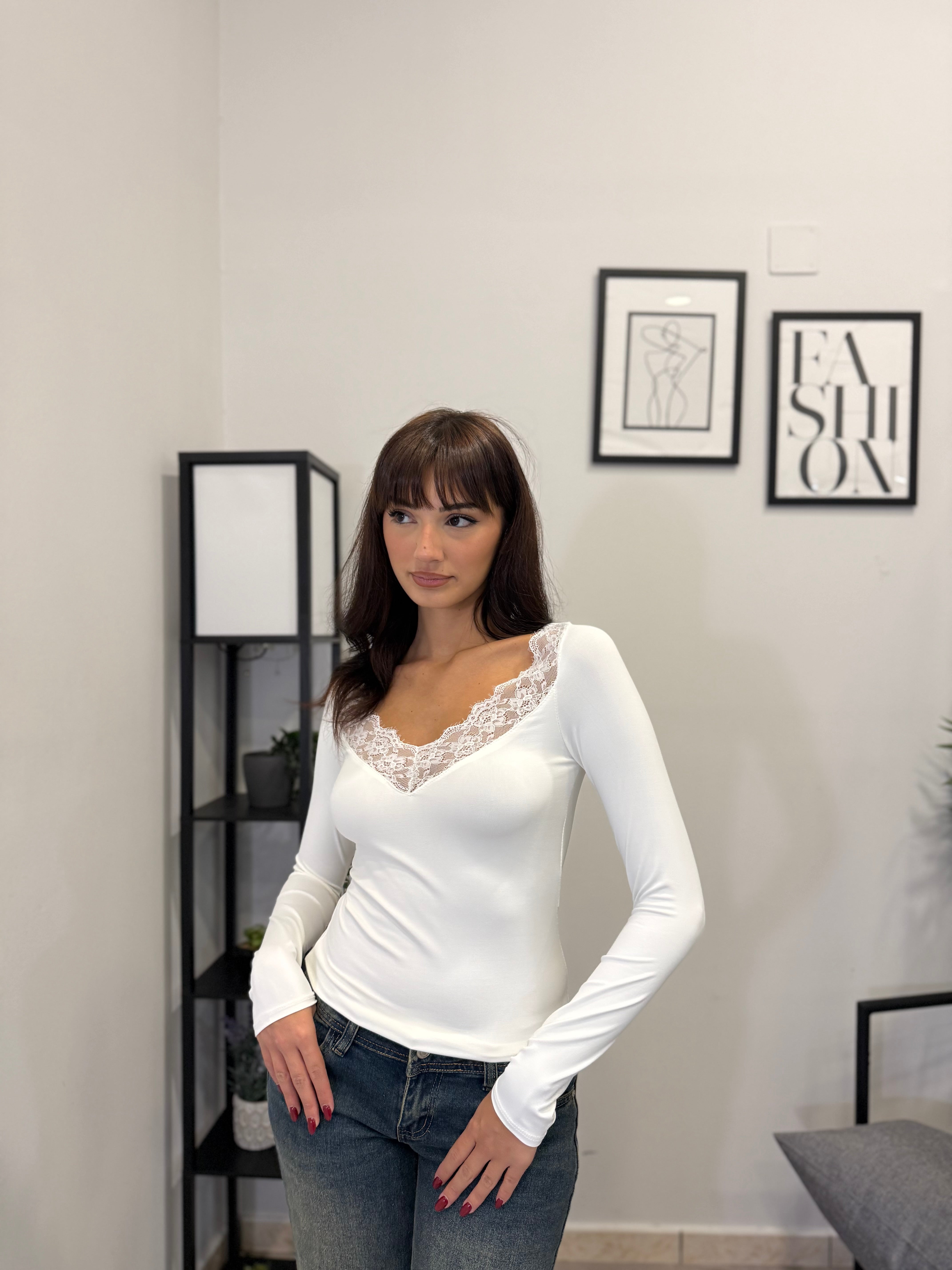 Maglia con Pizzo 1424