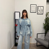 Camicione in Denim chiaro 5291