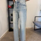 Jeans sabbiato con borchie 5596