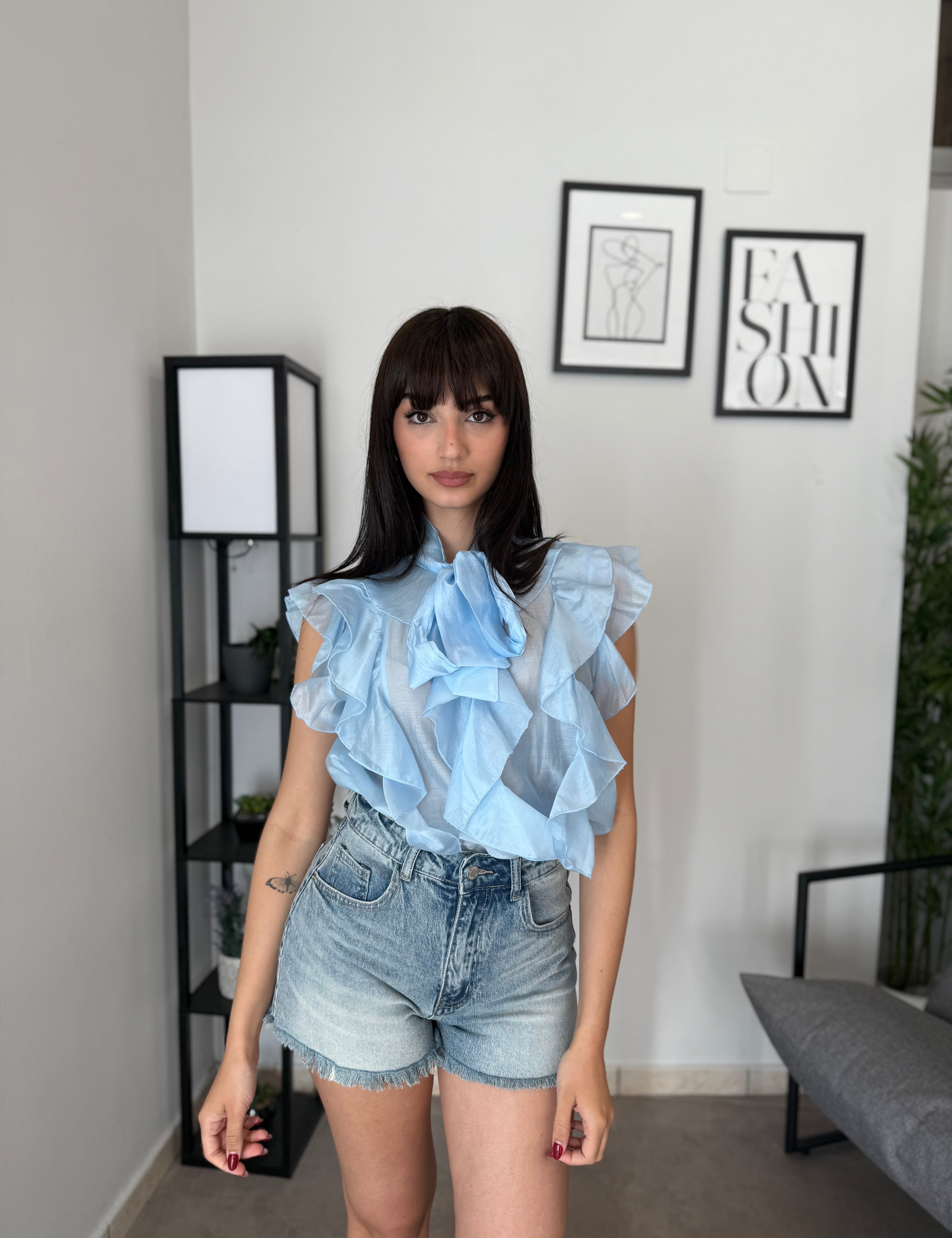 Shorts in jeans chiaro 717