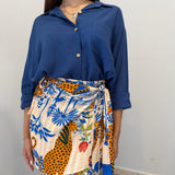 MiniGonna Pareo Etnic Blu 6326
