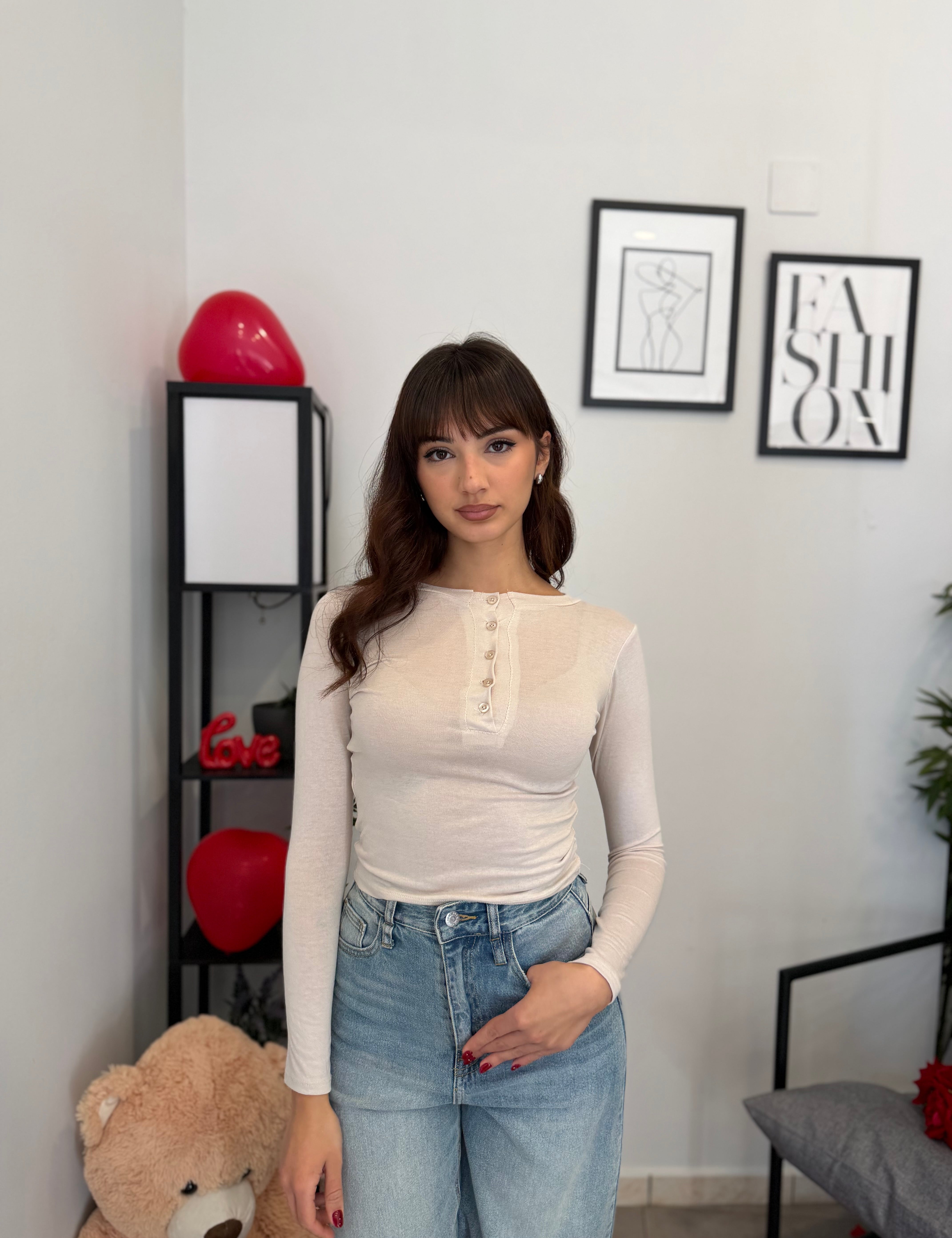 Maglia Crop effetto Cashmere 5548