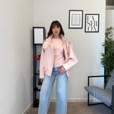 Jeans Pink Strass 1629