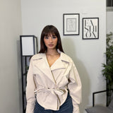 Crop Jacket - Beige 6801