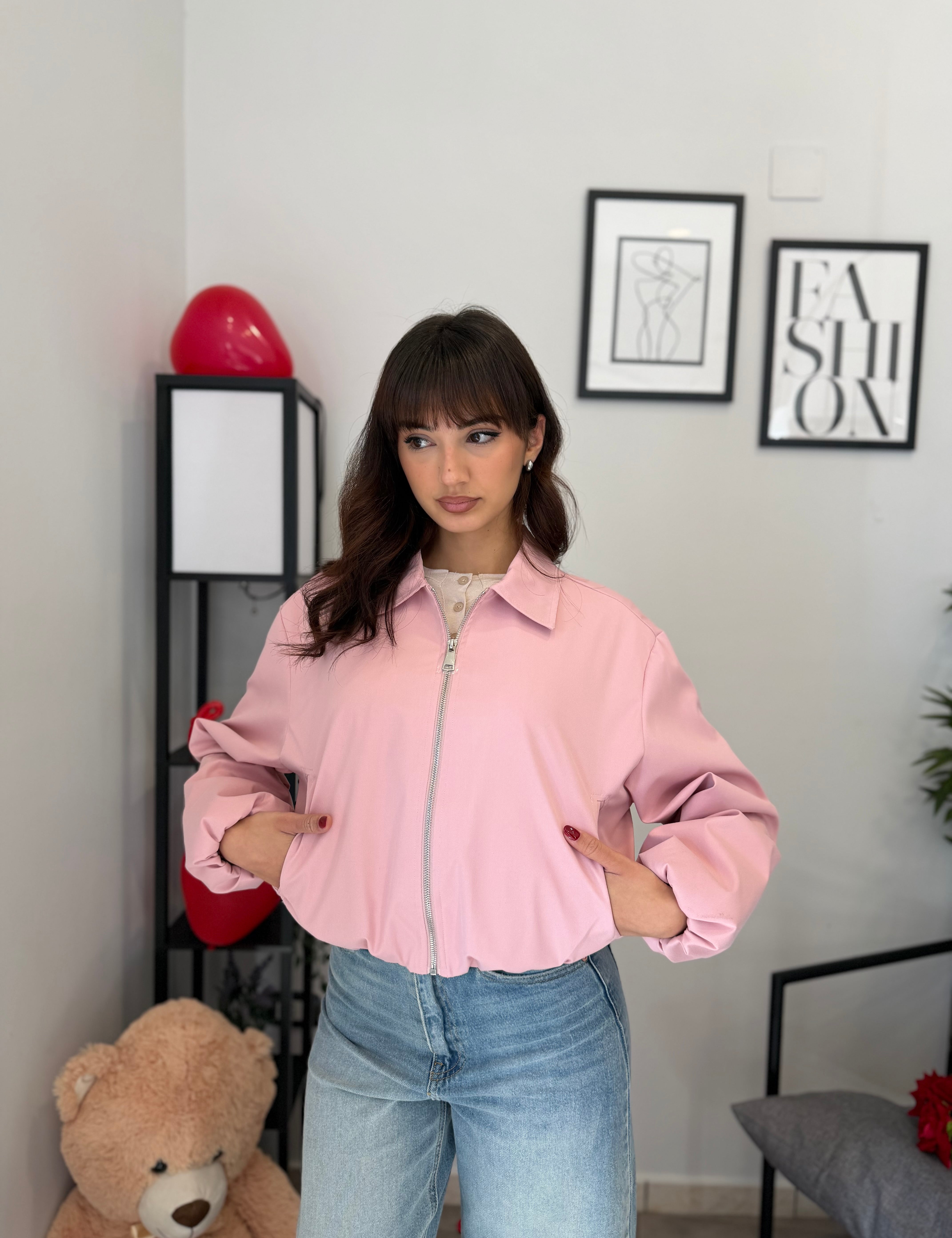 Bomber in Cotone Corto 8076