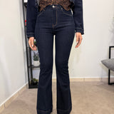 Jeans a Zampa Scuro 715