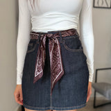 MiniGonna in denim scuro 3252