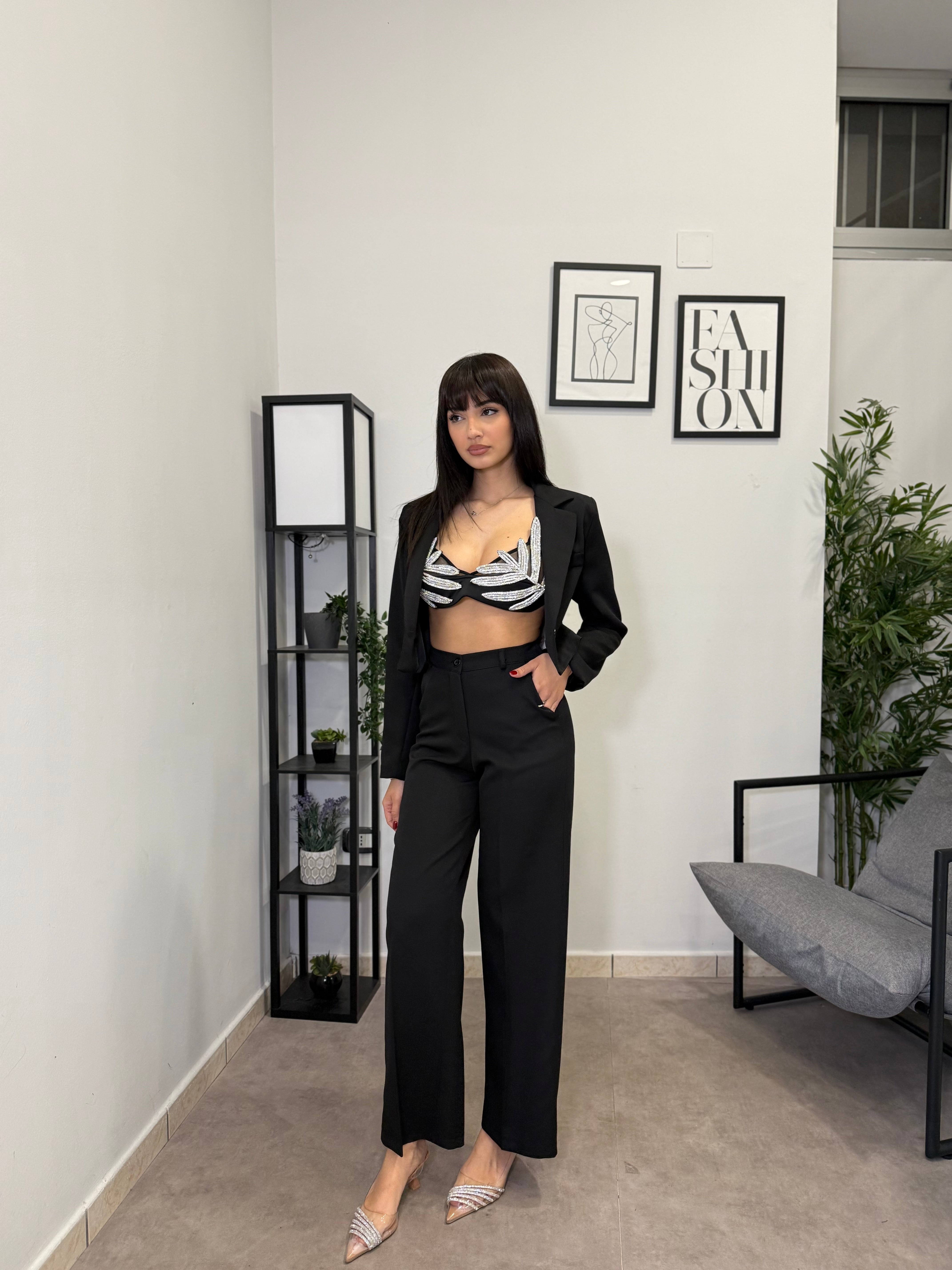 Pantalone Gamba Dritta - Black 1193