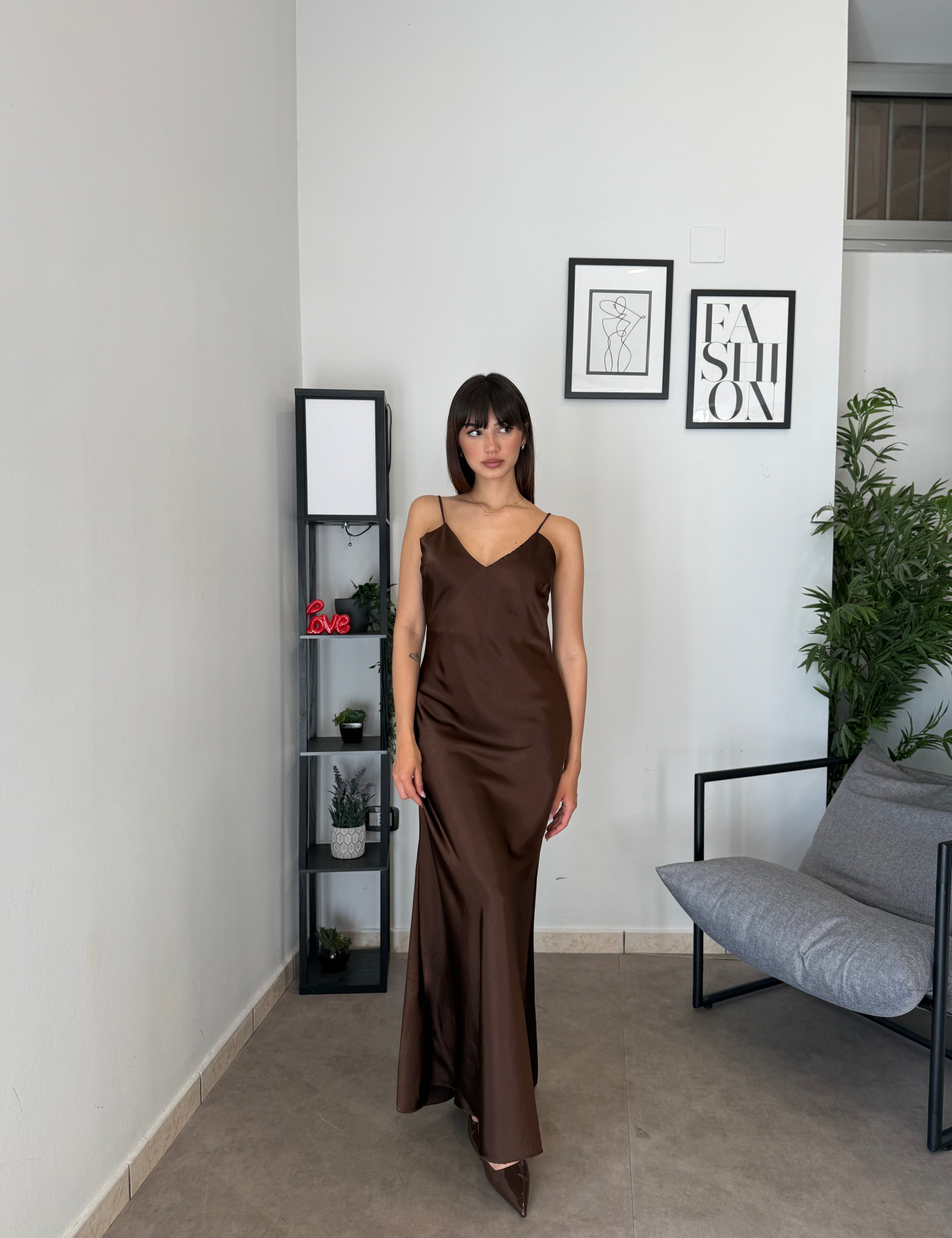 Abito Lungo Satin 2780