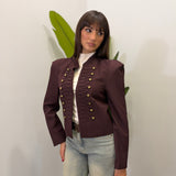 Giacca crop Military 8006