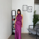 Abito Lungo Satin 60503