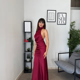 Abito Lungo Satin 60503