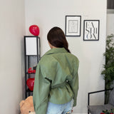 Biker Ecopelle - Green 8963