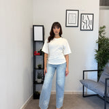 Jeans Flowers Strass 5037