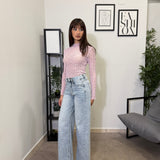 Jeans Wide leg chiaro 3022
