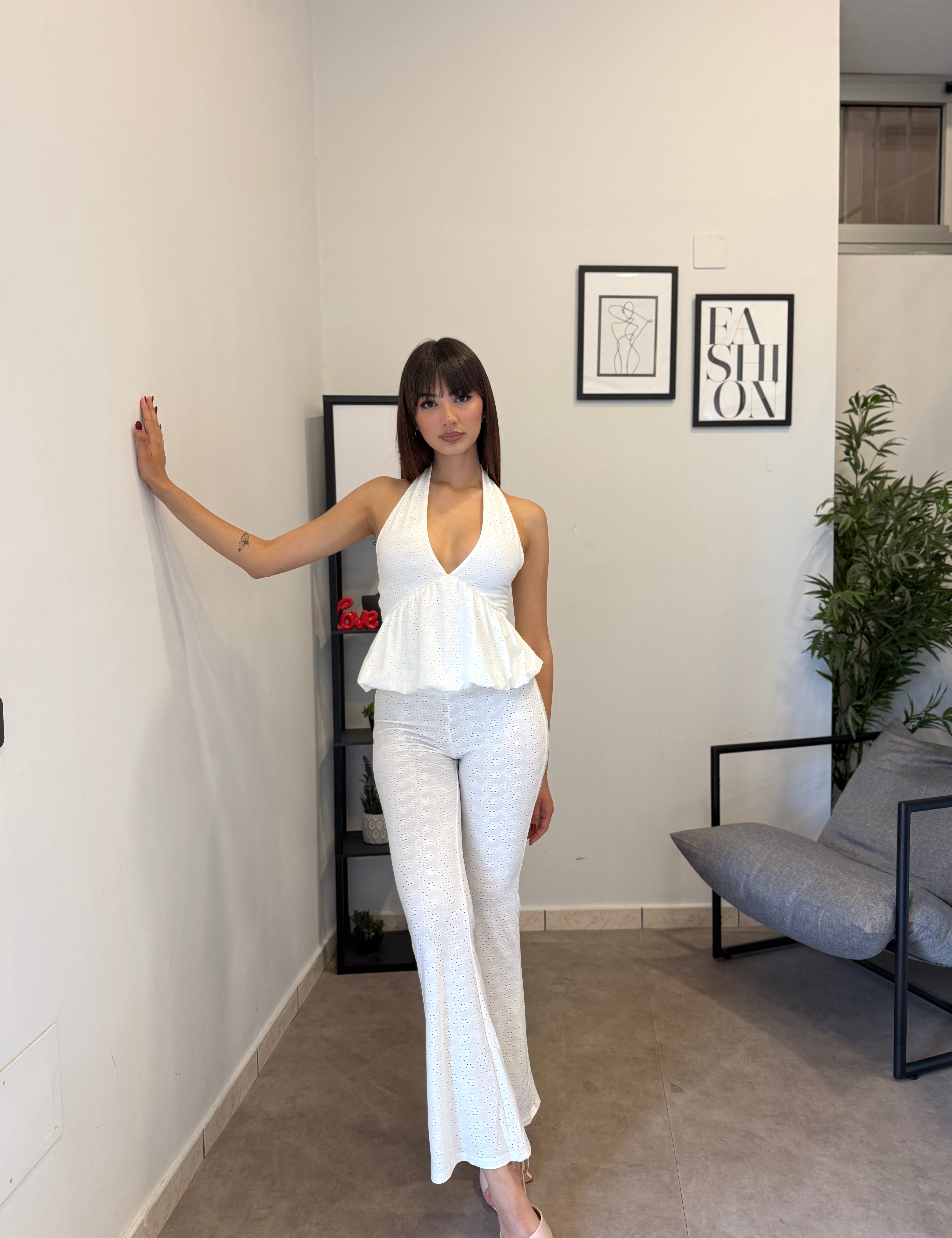 Set-Coordinato in pizzo sangallo 2192