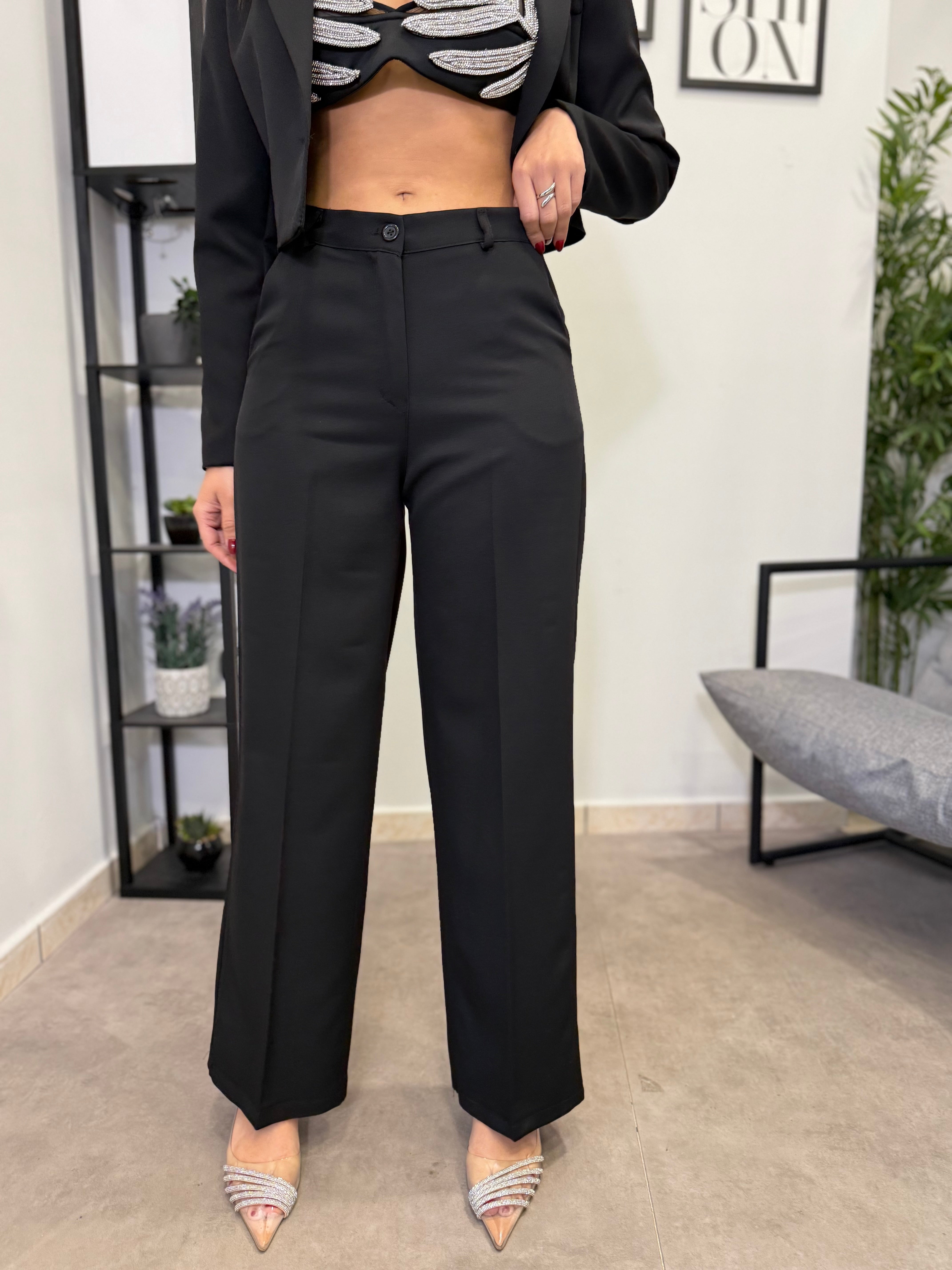 Pantalone Gamba Dritta - Black 1193