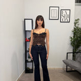 Jeans a Zampa Scuro 715