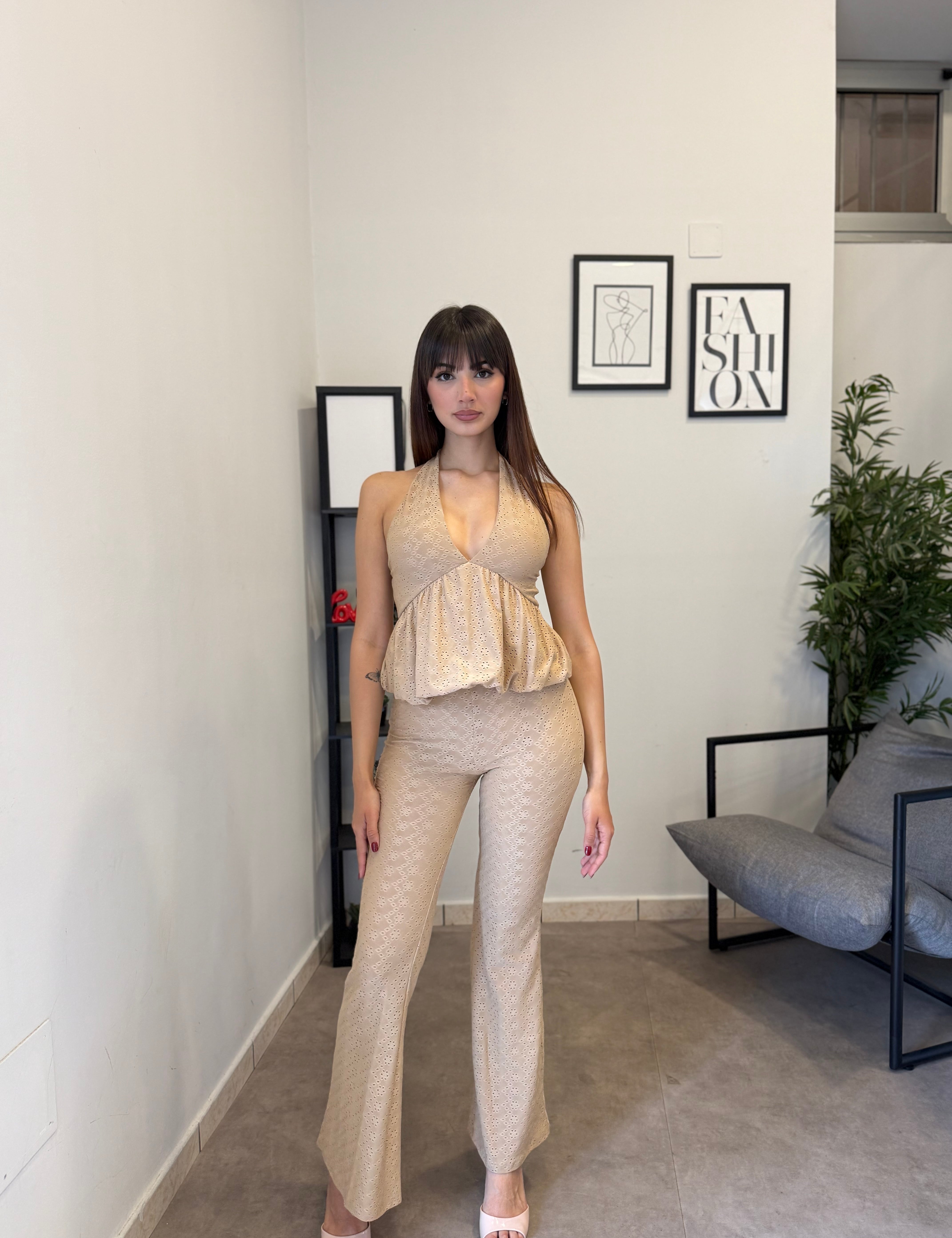Set-Coordinato in pizzo sangallo 2192