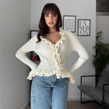 Maglia con rouches 50017