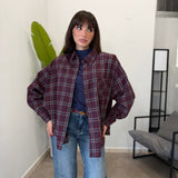 Camicia a quadri wine 2801