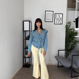 Pantalone a Zampa - Giallo 8026