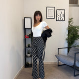 Pantalone a Zampa Pois 6197