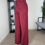 Pantalone Palazzo - Bordeaux 8123
