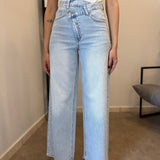 Jeans con strass a lato 5297