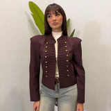 Giacca crop Military 8006