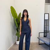 Set-Coordinato in simil denim 4925
