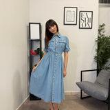 Abito in Denim Chiaro