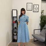 Abito in Denim Chiaro