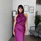 Abito Lungo Satin 60503