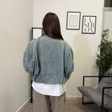 Giubbotto Over in Denim 2606