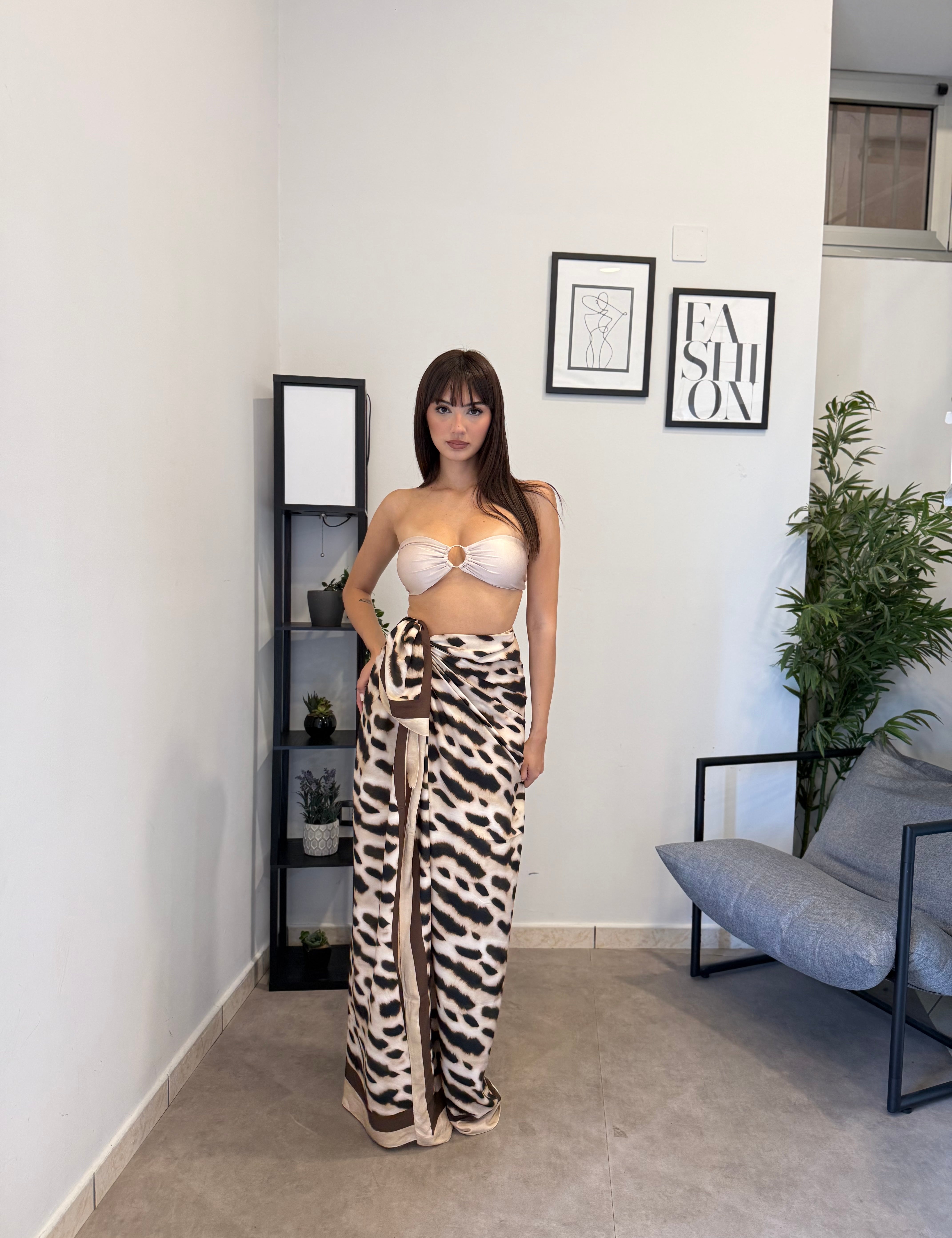 Gonna/pareo Animalier Gold 68