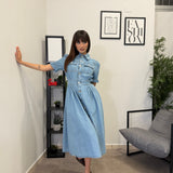 Abito in Denim Chiaro