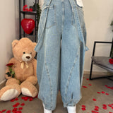 Jeans Ballon con Bretelle 22160