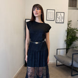 Abito lungo con pizzo 3340