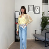 Jeans con Foulard 8000-23