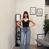 Jeans Gamba Ampia Chiaro 8000-22