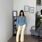 Pantalone a Zampa - Giallo 8026