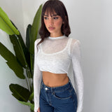 Maglia Crop Iris 0012