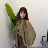 Camicia velata con fiocco 2117