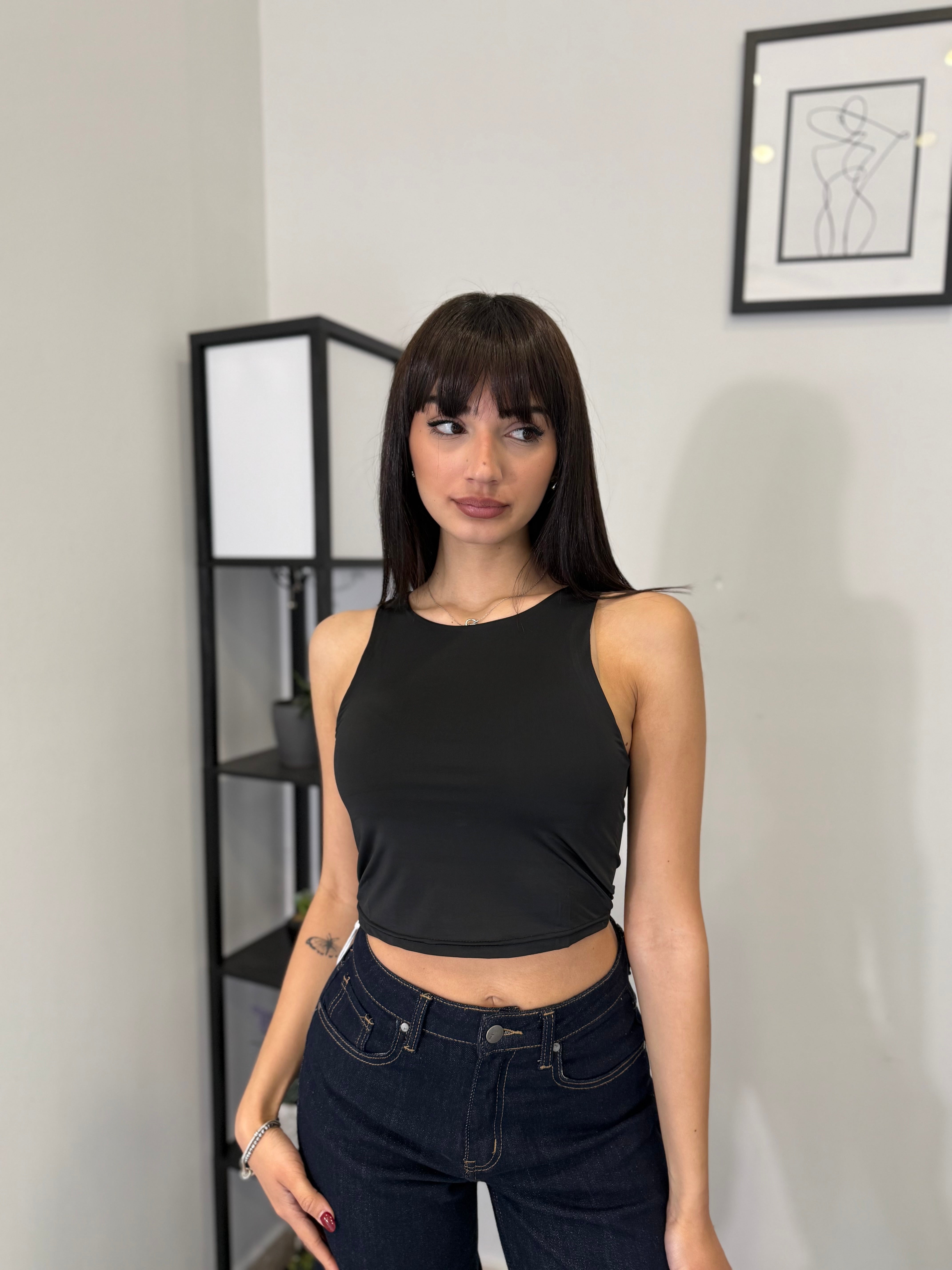 Crop top in licra 901