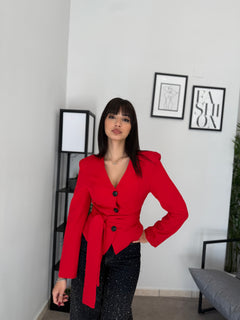 Blazer Crop con fusciacca 6817