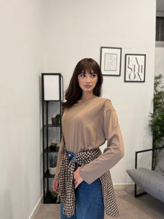 Maglia in cotone con spallina 2639