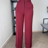 Pantalone Palazzo - Bordeaux 8123