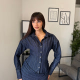 Abito in Denim Strutturato 6655